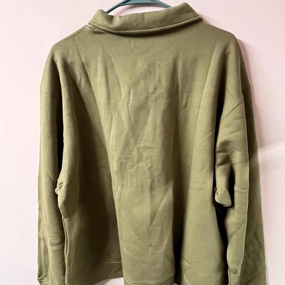 PINK Victoria's Secret Olive Sweatshirt - Picture 4 of 8
